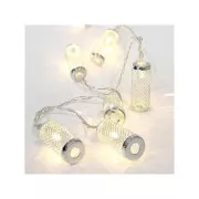 Eurolamp LED světelný řetěz s kovovým válcem, barva teplá bílá, 10 ks LED, 1 ks