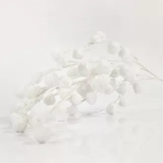 Eurolamp Vánoční dekorace bílá větvička, 105 cm, 1 ks
