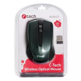 C-TECH myš WLM-01, černá, bezdrátová, USB nano receiver C-TECH myš WLM-01, černá, bezdrátová, USB nano receiver