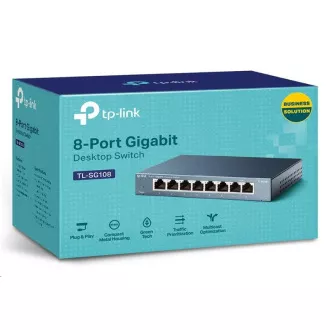 TP-Link switch TL-SG108 (8xGbE, fanless) TP-Link switch TL-SG108 (8xGbE, fanless)