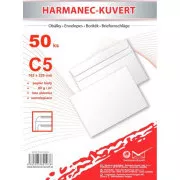 Obálka C5 samolepící 50ks ve folii