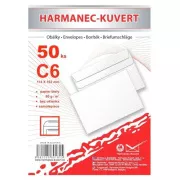 Obálka C6 samolepící 50ks ve folii