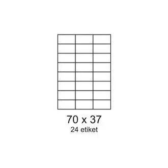 Etikety 70x37mm 24etiket na archu 100listů Smartline Etikety 70x37mm 24etiket na archu 100listů Smartline