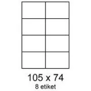 Etikety 105x74mm 8etiket na archu 100listů Smartline