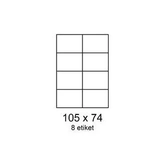 Etikety 105x74mm 8etiket na archu 100listů Smartline Etikety 105x74mm 8etiket na archu 100listů Smartline