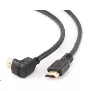 GEMBIRD Kabel HDMI - HDMI 90°, 4K 60Hz, 3m, černá
