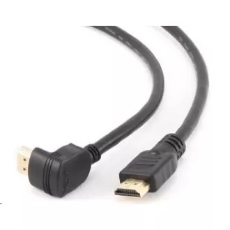 GEMBIRD Kabel HDMI - HDMI 90°, 4K 60Hz, 3m, černá GEMBIRD Kabel HDMI - HDMI 90°, 4K 60Hz, 3m, černá
