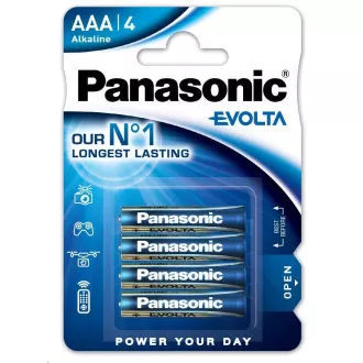 PANASONIC Alkalické baterie EVOLTA Platinum LR03EGE/4BP AAA 1, 5V (Blistr 4ks) PANASONIC Alkalické baterie EVOLTA Platinum LR03EGE/4BP AAA 1, 5V (Blistr 4ks)