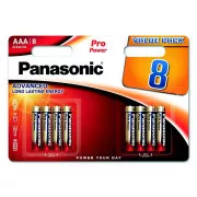 PANASONIC Alkalické baterie - Pro Power AAA 4+4F 1, 5V balení - 8ks