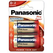 PANASONIC Alkalické baterie Pro Power LR20PPG/2BP D 1, 5V (Blistr 2ks)