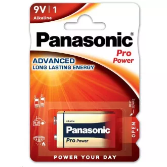 PANASONIC Alkalické baterie Pro Power 6LF22PPG/1BP 9V (Blistr 1ks) PANASONIC Alkalické baterie Pro Power 6LF22PPG/1BP 9V (Blistr 1ks)