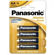 PANASONIC Alkalické baterie Alkaline Power LR6APB/4BP AA 1, 5V (Blistr 4ks)
