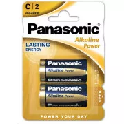 PANASONIC Alkalické baterie Alkaline Power LR14APB/2BP C 1, 5V (Blistr 2ks)