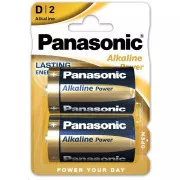 PANASONIC Alkalické baterie Alkaline Power LR20APB/2BP D 1, 5V (Blistr 2ks)