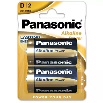 PANASONIC Alkalické baterie Alkaline Power LR20APB/2BP D 1, 5V (Blistr 2ks) PANASONIC Alkalické baterie Alkaline Power LR20APB/2BP D 1, 5V (Blistr 2ks)