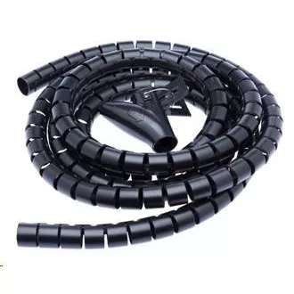 CONNECT IT trubice pro vedení kabelů WINDER, 2, 5m x 20mm, černá (organizér kabelů)