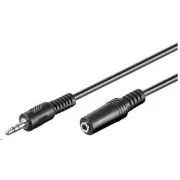 PREMIUMCORD Kabel audio 3, 5mm Jack - Jack prodlužovací 3m (M/F, stereo)