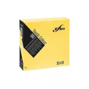 Ubrousky papírové INFIBRA 2vrs. 33x33cm žluté 50ks