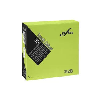 Ubrousky papírové INFIBRA 2vrs. 33x33cm limetka 50ks Ubrousky papírové INFIBRA 2vrs. 33x33cm limetka 50ks