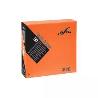 Ubrousky papírové INFIBRA 2vrs. 33x33cm oranžová 50ks Ubrousky papírové INFIBRA 2vrs. 33x33cm oranžová 50ks