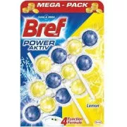 WC závěs kuličky Bref Power Aktiv Lemon 3x50g