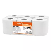 Toaletní papír Jumbo 195mm 2vrs. Celtex S-Plus bílý 12ks /prodej po balení