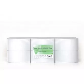 Toaletní papír Jumbo 190mm 2vrs. 100% celuloza 12ks / prodej po balení Toaletní papír Jumbo 190mm 2vrs. 100% celuloza 12ks / prodej po balení