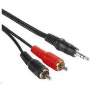 PREMIUMCORD Kabel audio 3, 5mm Jack - 2x Cinch 3m (M/M, stereo)