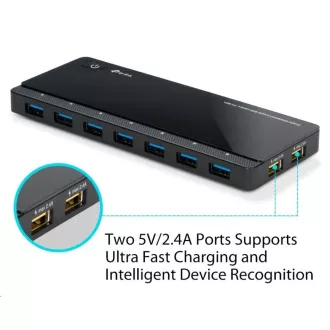 TP-Link UH720 USB hub s nabíjecími porty (7xUSB3.0, 2x2, 4A nabíjecí port) TP-Link UH720 USB hub s nabíjecími porty (7xUSB3.0, 2x2, 4A nabíjecí port)