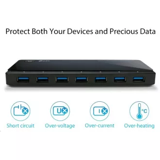 TP-Link UH720 USB hub s nabíjecími porty (7xUSB3.0, 2x2, 4A nabíjecí port) TP-Link UH720 USB hub s nabíjecími porty (7xUSB3.0, 2x2, 4A nabíjecí port)