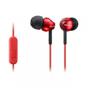 SONY stereo sluchátka MDR-EX110AP, červená
