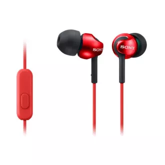 SONY stereo sluchátka MDR-EX110AP, červená SONY stereo sluchátka MDR-EX110AP, červená
