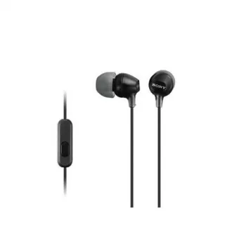 SONY stereo sluchátka MDR-EX15AP, černá SONY stereo sluchátka MDR-EX15AP, černá