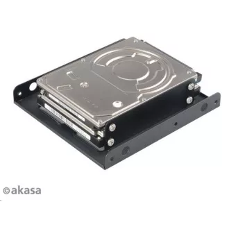 AKASA montážní kit pro 2, 5" HDD do 3, 5" pozice, 2x 2, 5" HDD/SSD, černý AKASA montážní kit pro 2, 5" HDD do 3, 5" pozice, 2x 2, 5" HDD/SSD, černý