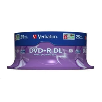 VERBATIM DVD+R(25-pack) Double layer/8x/8.5GB/spindle VERBATIM DVD+R(25-pack) Double layer/8x/8.5GB/spindle