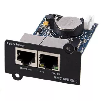 CyberPower SNMP Expansion card RMCARD205, s podporou Enviro Sensoru CyberPower SNMP Expansion card RMCARD205, s podporou Enviro Sensoru