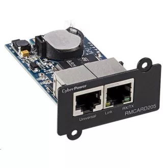 CyberPower SNMP Expansion card RMCARD205, s podporou Enviro Sensoru CyberPower SNMP Expansion card RMCARD205, s podporou Enviro Sensoru