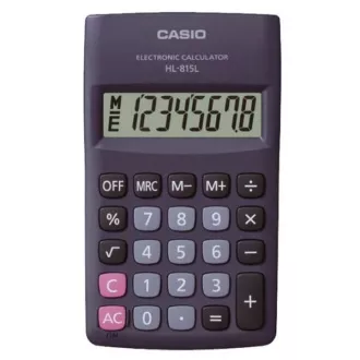 CASIO kalkulačka HL 815L BK, černá, kapesní, osmimístná CASIO kalkulačka HL 815L BK, černá, kapesní, osmimístná