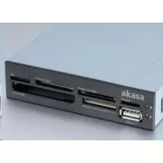 AKASA čtečka karet AK-ICR-07 do 3.5", 6-slotová, interní, 1x USB 2.0