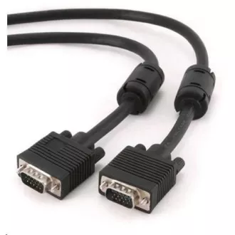 GEMBIRD Kabel VGA prodlužovací 3m, černý (15 F/F, dvojité stínění, feritová jádra) GEMBIRD Kabel VGA prodlužovací 3m, černý (15 F/F, dvojité stínění, feritová jádra)