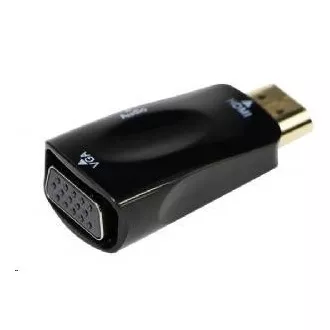 GEMBIRD Redukce HDMI - VGA+Audio (M/F, černá)