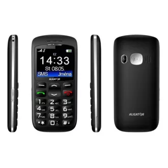 Aligator A670 Senior, černá + nabíjecí stojánek Aligator A670 Senior, černá + nabíjecí stojánek