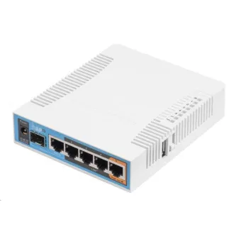 MikroTik hAP ac, 720MHz CPU, 128MB RAM, 5x LAN, 2.4+5GHz, Wi-Fi 802.11b/g/n/ac, SFP slot, vč. L4 MikroTik hAP ac, 720MHz CPU, 128MB RAM, 5x LAN, 2.4+5GHz, Wi-Fi 802.11b/g/n/ac, SFP slot, vč. L4