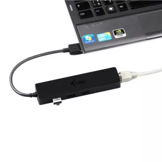 i-tec USB 3.0 Slim HUB 3 Port + Gigabit Ethernet Adapter i-tec USB 3.0 Slim HUB 3 Port + Gigabit Ethernet Adapter