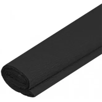 Krepový papír 50x200cm 30 černý Krepový papír 50x200cm 30 černý