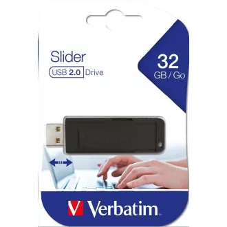 VERBATIM Flash Disk 32GB Store 'n' Go Slider, černá