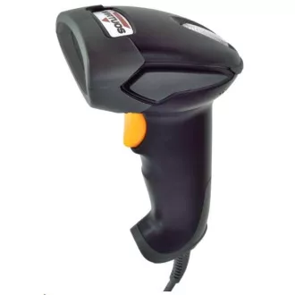 Virtuos CCD čtečka HT-310A s dlouhým dosahem, USB (klávesnice/RS232), stojánek, černá