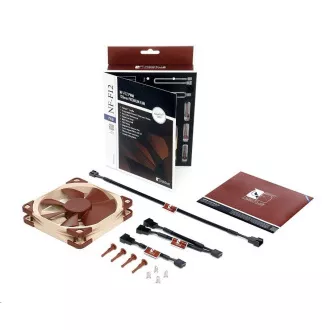 NOCTUA Ventilátor NF-F12-PWM, 120mm, hnědá
