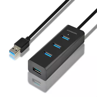AXAGON HUE-S2BL, 4x USB 3.0 CHARGING hub, micro USB nap. konektor, kabel USB-A 1.2m AXAGON HUE-S2BL, 4x USB 3.0 CHARGING hub, micro USB nap. konektor, kabel USB-A 1.2m