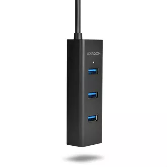 AXAGON HUE-S2BL, 4x USB 3.0 CHARGING hub, micro USB nap. konektor, kabel USB-A 1.2m AXAGON HUE-S2BL, 4x USB 3.0 CHARGING hub, micro USB nap. konektor, kabel USB-A 1.2m